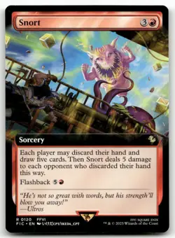 Snort (Extended Art) 120 MTG R Commander: FINAL FANTASY Near Mint - Image 1