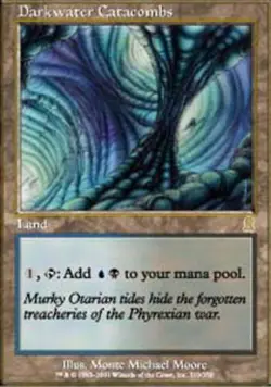 1x Darkwater Catacombs Moderate Play, English Odyssey MTG Magic - Image 1