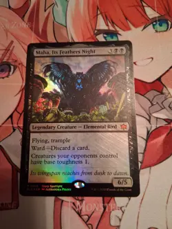 Maha, Its Feathers Night Bloomburrow Foil MTG played - Image 1