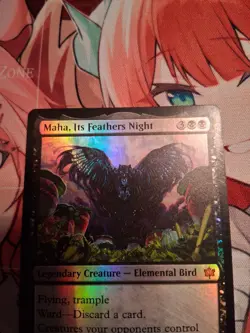 Maha, Its Feathers Night Bloomburrow Foil MTG played - Image 2