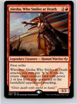 Magic the Gathering Alesha, Who Smiles at Death Fate Reforged MTG Free Shipping! - Image 1