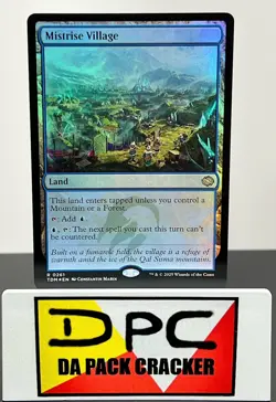 MISTRISE VILLAGE *Foil Promo Pack* Tarkir: Dragonstorm TDM #261 **RARE** - Image 1