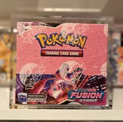 Pokemon Fusion Strike Booster Box Brand New Sealed In Acrylic Case 🐸 - Image 1