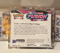 Pokemon Fusion Strike Booster Box Brand New Sealed In Acrylic Case 🐸 - Image 2