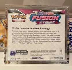 Pokemon Fusion Strike Booster Box Brand New Sealed In Acrylic Case 🐸 - Image 3