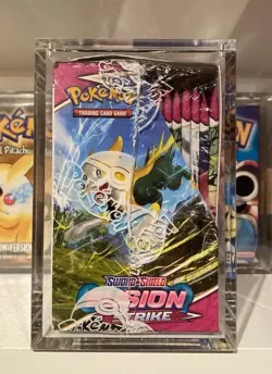 Pokemon Fusion Strike Booster Box Brand New Sealed In Acrylic Case 🐸 - Image 4
