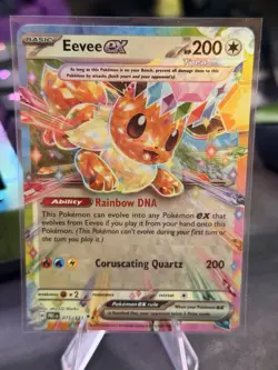 Eevee ex Sv: Prismatic Evolutions Holo Promo Double Rare 075/131 EX Pokemon TCG - Image 1