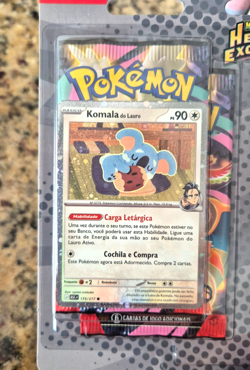 Pokemon TCG Ascended Heroes 4 pack blister Larry's Komala Promo - Portuguese BR - Image 2