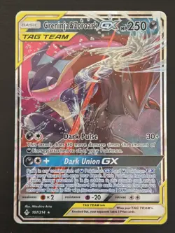 Greninja & Zoroark GX 107/214 - Unbroken Bonds - Ultra Rare - Pokemon - Image 1