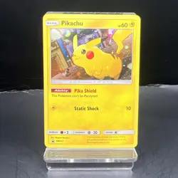 Pokemon Pikachu Promo SM157 Holo Card LP Black Star Promo - Image 1