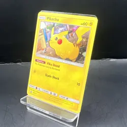 Pokemon Pikachu Promo SM157 Holo Card LP Black Star Promo - Image 3