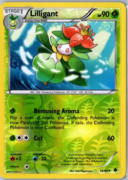 Pokemon tcg: Emerging Powers Lilligant #14/98 Reverse Holo - NM Uncommon .VO5 - Image 1
