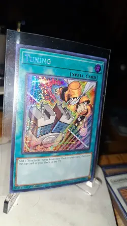 Yugioh! 1x Tuning Alt Art MP24-EN055 Prismatic Secret Rare 1st Ed NM - Image 1