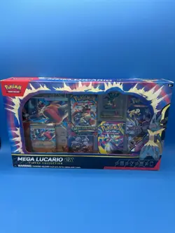 Pokemon TCG Mega Lucario ex Premium Figure Collection Box Factory Sealed - Image 1