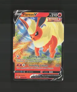 Flareon V SWSH149 Sword & Shield Black Star Promo Holo Pokemon Card NM - Image 1