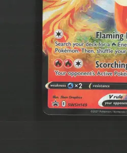 Flareon V SWSH149 Sword & Shield Black Star Promo Holo Pokemon Card NM - Image 5