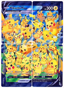 Sword & Shield Black Star Promos Pikachu V-Union Set of 4 #SWSH139-142 - NM - Image 1