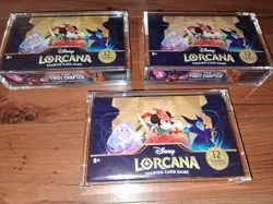 Disney Lorcana The First Chapter Booster Box English Sealed x1 with acrylic case - Image 1