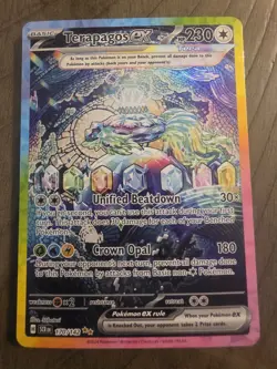 Pokemon TCG Terapagos EX Stellar Crown 170/142 Special Illustrated Rare Sv07 - Image 1
