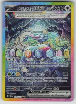 Pokemon Terapagos ex Special Illustration Rare SV07: Stellar Crown 170/142 NM - Image 1