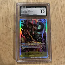 One Piece TCG: Royal Blood Eustass Captain Kid OP10-112 SR CGC 10 Gem Mint - Image 1