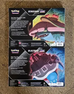New Sealed Pokemon TCG Venusaur & Blastoise VMAX Battle Box set of 2 820650808456 - Image 2
