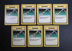 7 NM-LP+ Maintenance Trainer Unlimited Base Set BS 83/102 Pokemon Cards - Image 1