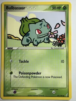 Bulbasaur Crystal Guardians 45/100 LP-NM Pokemon card - Image 1