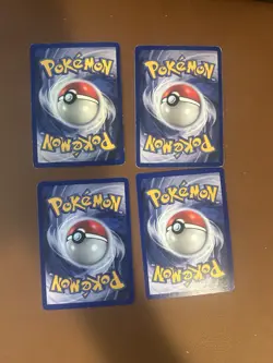 Lot Of 4 Base Set Pokemon Cards - Moderate Play To Heavy Play - Image 2