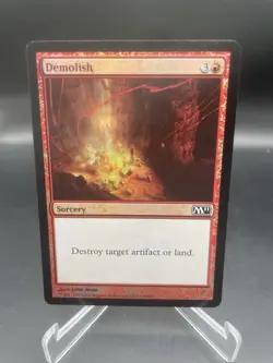 Demolish Foil – MTG Magic 2011 M11 Red Sorcery Destroy Artifact/Land NM - Image 1