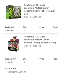 PRESALE Pokemon TCG : 2xPerfect Order Pokemon Center ETB + 1x Booster Box BUNDLE - Image 3