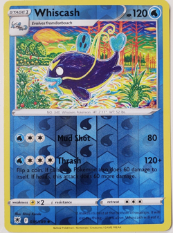 Whiscash 036/189 Rev Holo - Pokemon SWSH10 Astral Radiance M/NM- New - Image 1