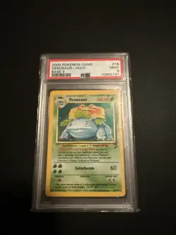 Pokemon 2000 Venusaur Holo Base II PSA 9 - Image 1