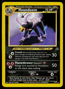 Pokemon Card - Houndoom Neo Discovery 23/75 Rare - Image 1