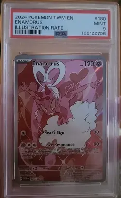 2024 Pokemon Twilight Masquerade Enamorus Illustration Rare #180 PSA 9 - Image 1