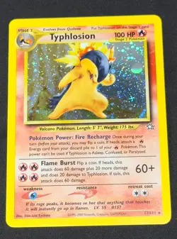 NM- Typhlosion Neo Genesis 017/111 Holo Unlimited Pokemon TCG WOTC - Image 1