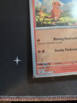 Charmander 004/165 - Gamestop PROMO Stamped Pokemon 151 REVERSE Holo SEALED/MINT - Image 5