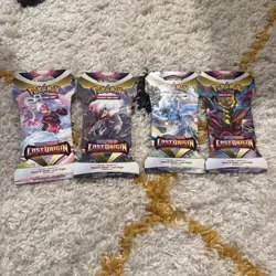 Pokemon TCG Sword and Shield Lost Origin x4 sleeved Booster Packs Lot of 4 - Image 1