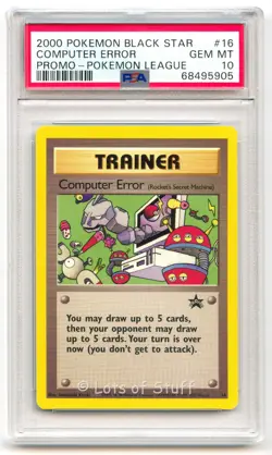 PSA 10 GEM MINT Computer Error Black Star Promos 2000 Pokemon League 16 -05 - Image 1
