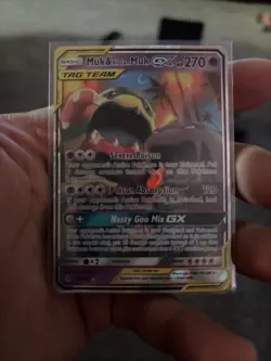 Pokemon Muk Alolan Muk GX Tag Team 61/214 Full Art Holo Unbroken Bonds - Image 1