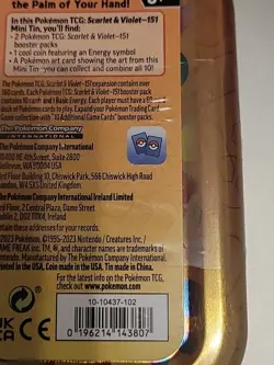 POKEMON SCARLET & VIOLET 151 MINI TIN SEALED BRAND NEW 🔥 - Image 3