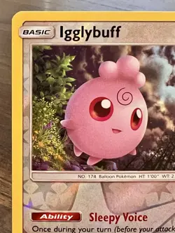 Igglybuff 168/236 Sm-Cosmic Eclipse Reverse Holo Pokemon TCG NM - Image 2