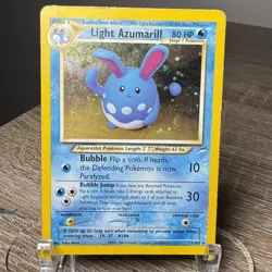Pokemon TCG Light Azumarill Holo Rare Neo Destiny 13/105 - Image 1