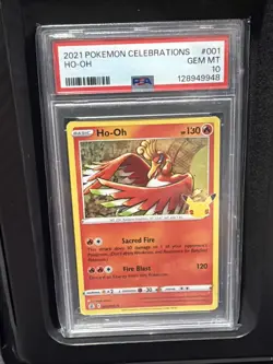 2023 Pokemon Celebrations 001/025 Ho-Oh Holo PSA 10 💎 NEW CERT 💎 LOW POP - Image 1