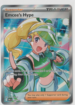 Emcee's Hype 220/182 - Pokemon TCG Destined Rivals - Ultra Rare - NM - Image 1
