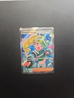 Pokemon TCG NM-Mint Emcee's Hype - Ultra Rare SV10: Destined Rivals 220/182 - Image 1