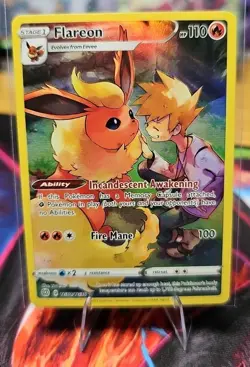 Pokemon TCG Flareon Ultra Rare Trainer Gallery TG01/TG30 Brilliant Stars. NM. - Image 1
