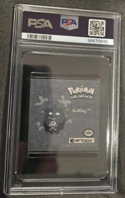 POKEMON CARD KOFFING PRISM 29 ARTBOX STICKER SERIES 1 #29 GRADED PSA 9 MINT - Image 3