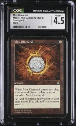 Mox Diamond - Stronghold - [MTG] Magic The Gathering - CGC VG/EX+ - Image 1