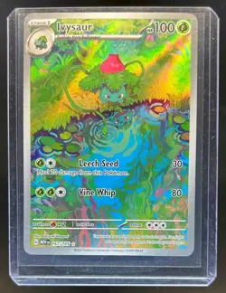 2023 Pokemon SV 151 MEW EN Ivysaur Illustration Rare #167/165 - Image 1
